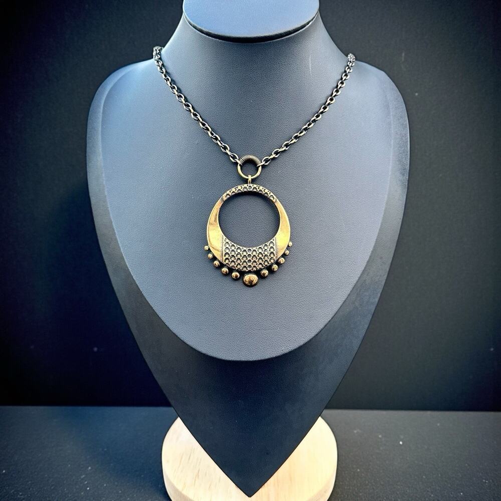 Pentti Sarpaneva Bronze Necklace Abstract Brutalist Nordic Finland Vintage